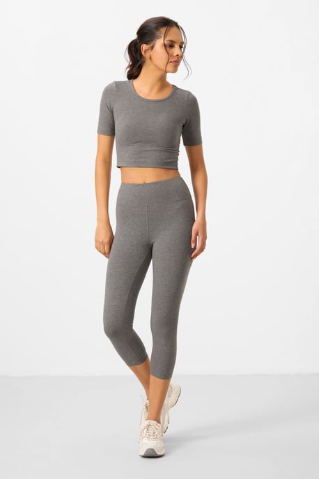 Dames Katoenen Slim-fit Actieve Set - Image 3