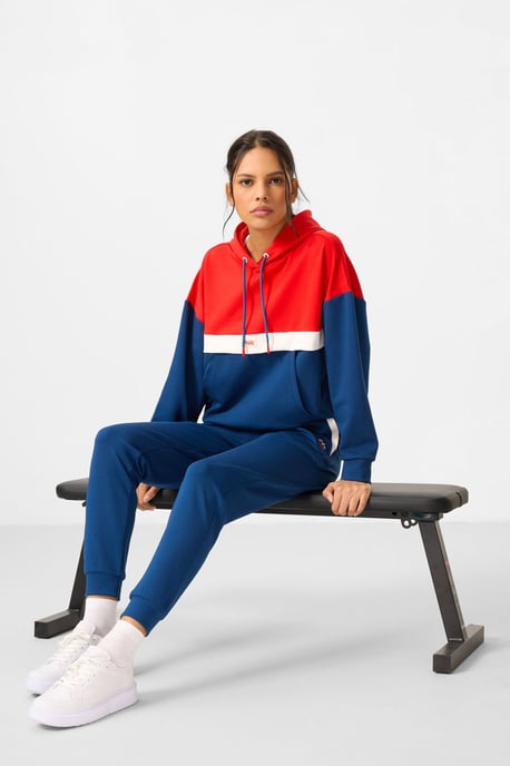 Kleurgeblokte Hoodie en Broek Set - Image 1