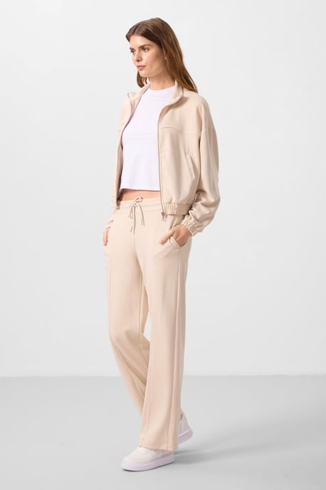 Oversized Sweater met Rits en Joggingbroek Set - Image 4