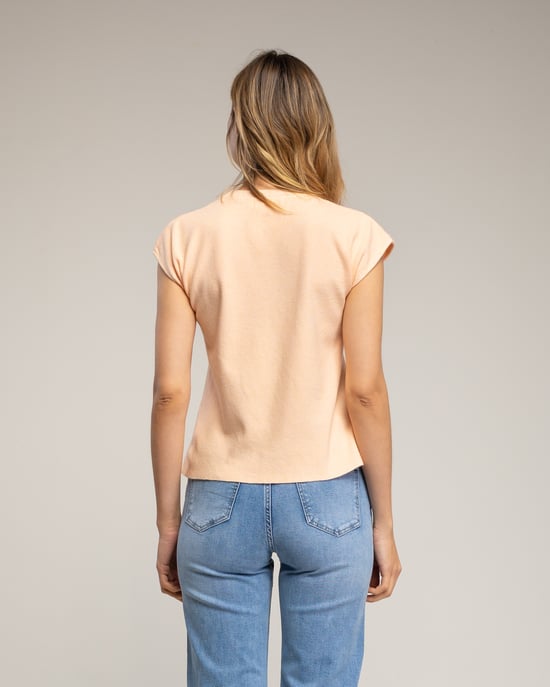 Mouwloze effen gebreide top met een ronde hals. - Image 2