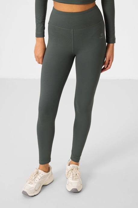 Katoenen Elasthaan Crop T-Shirt en Leggings Set - Image 5