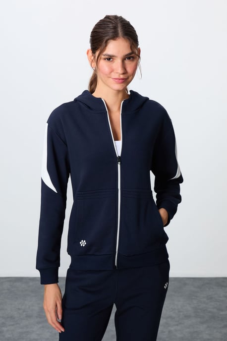Oversized Hooded Zip Sweater en Broek Set - Image 2