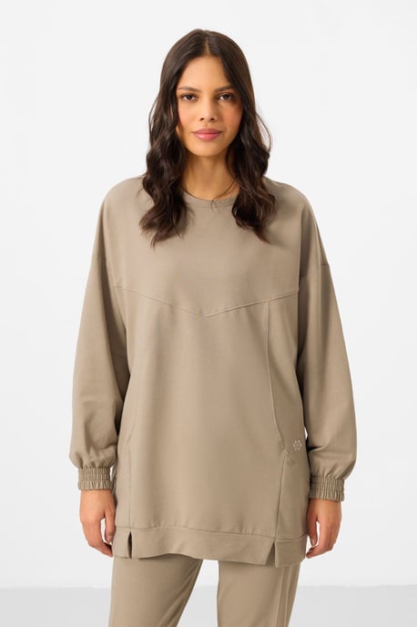 Oversized Fleece Sweatshirt en Broek Set - Image 3