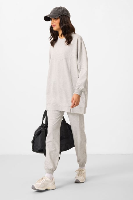 Oversized Fleece Sweatshirt en Broek Set - Image 4