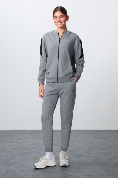 Oversized hoodie met rits en broek set - Image 4