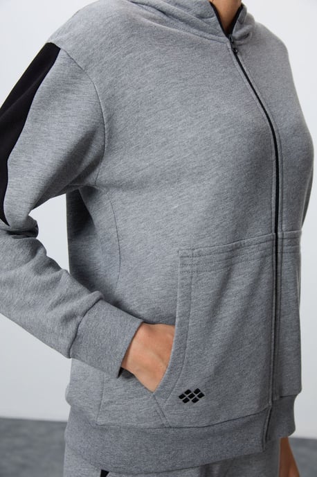 Oversized hoodie met rits en broek set - Image 5