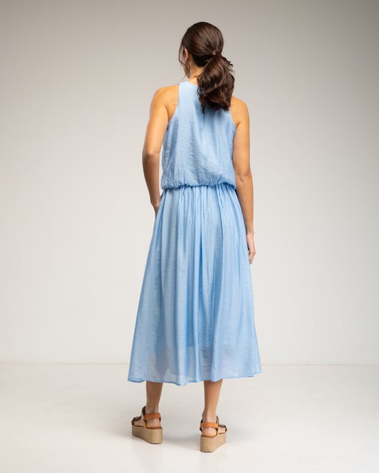 Midi-rok met elastische taille en verschillende lagen - Image 4