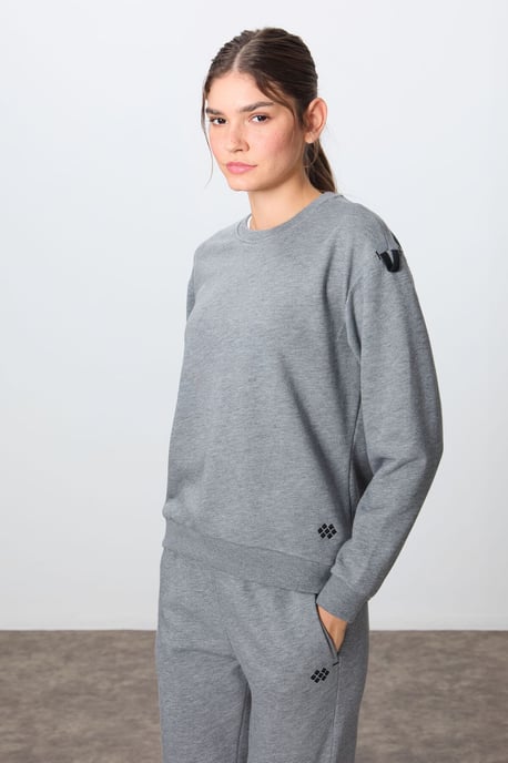 Oversized Katoenen-Polyester Sweater en Broek Set - Image 2