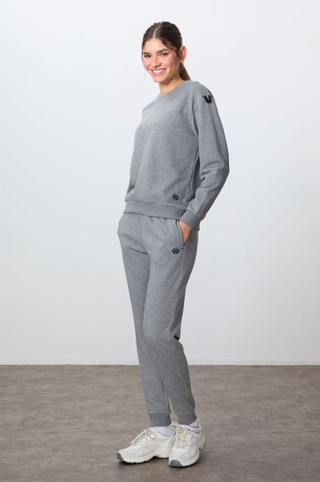 Oversized Katoenen-Polyester Sweater en Broek Set - Image 4