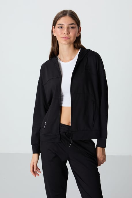Dames Hooded Zip Sweatshirt en Broek Set - Image 2