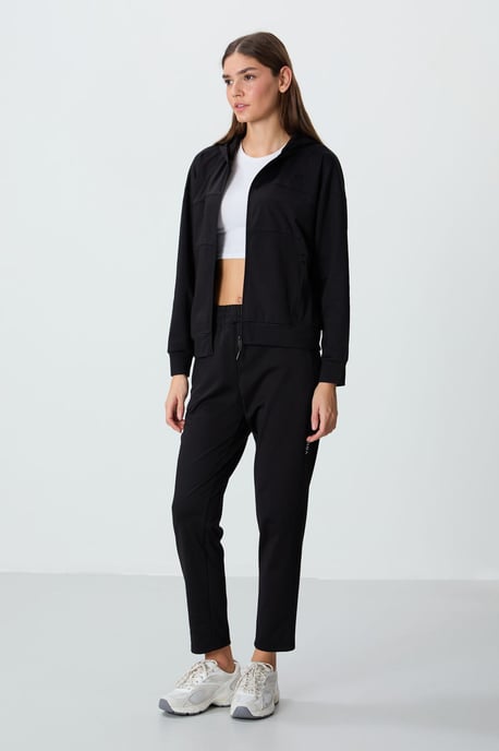 Dames Hooded Zip Sweatshirt en Broek Set - Image 4