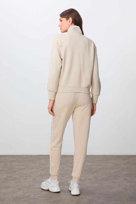 Oversized Sweatshirt en Broek Set met Ritskraag - Image 6