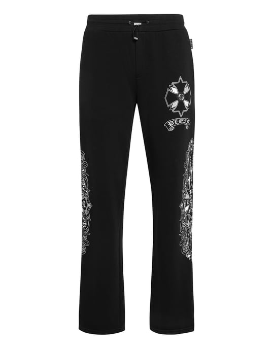 Embroidered Jogging Pants Chrome Crest - Image 1