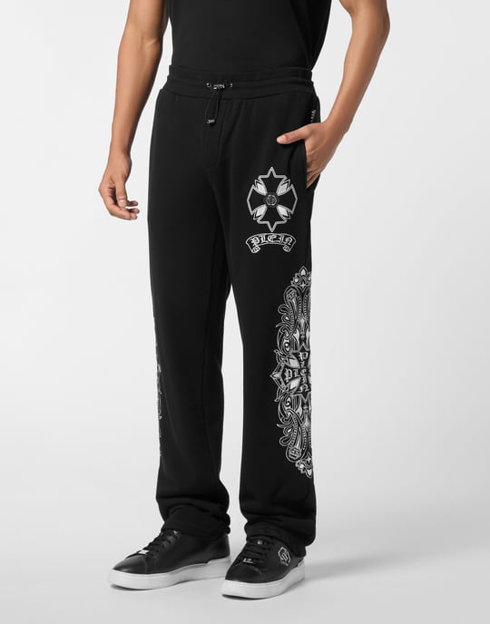 Embroidered Jogging Pants Chrome Crest - Image 2
