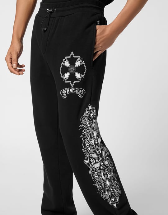 Embroidered Jogging Pants Chrome Crest - Image 3