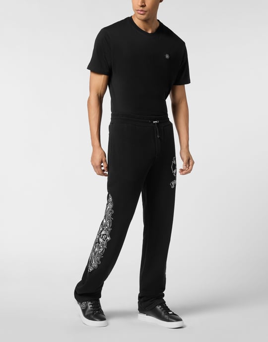 Embroidered Jogging Pants Chrome Crest - Image 4