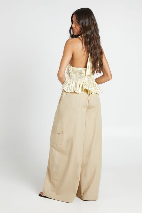 Cotton Poplin Cargo Trousers - Image 2