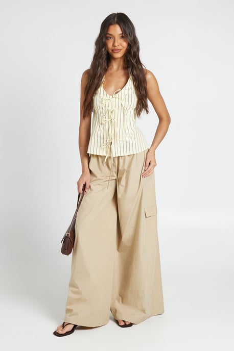 Cotton Poplin Cargo Trousers - Image 3