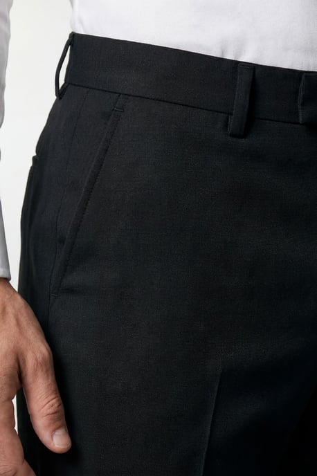 Plus & Tall Black Essential Suit Trousers - Image 4