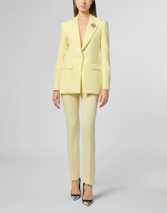 Wool Office Trousers Regular Waist - Image 4