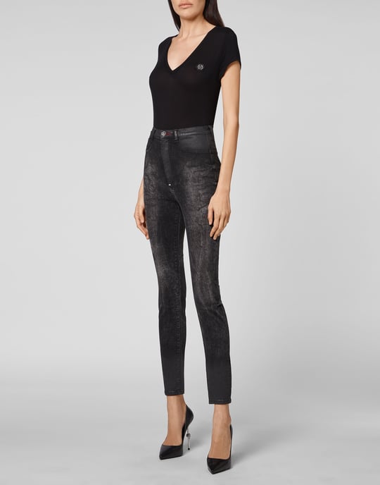 Super Hoge Taille Jegging Iconic Plein - Image 3