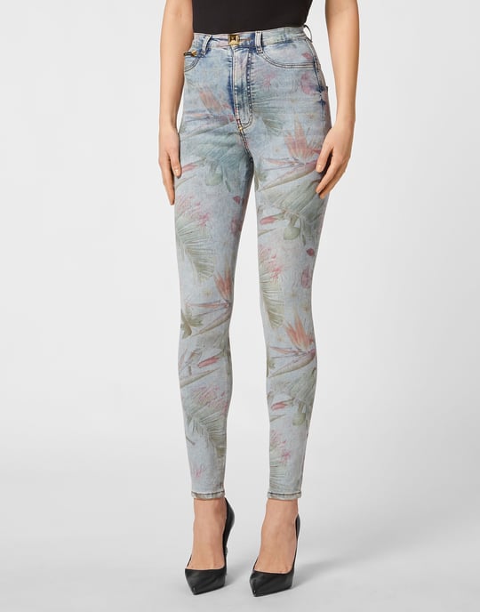 Super Hoge Taille Jegging Flowers - Image 2
