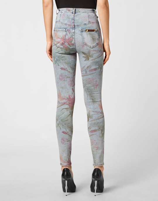Super Hoge Taille Jegging Flowers - Image 3