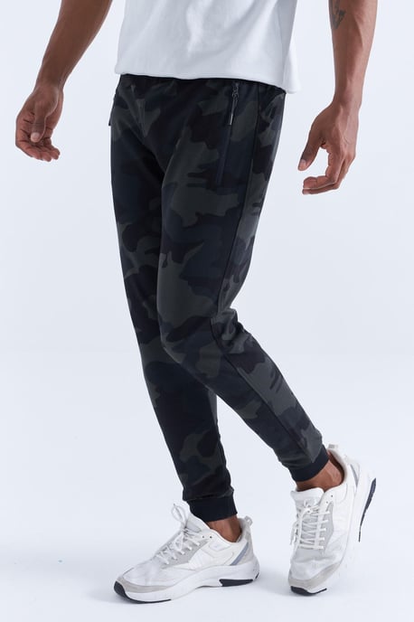 Heren Camouflage Slim Fit Joggingbroek - Image 1
