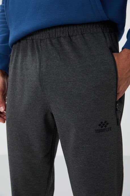 Herrens Joggingbyxor med Dragkedjeficka - Image 4