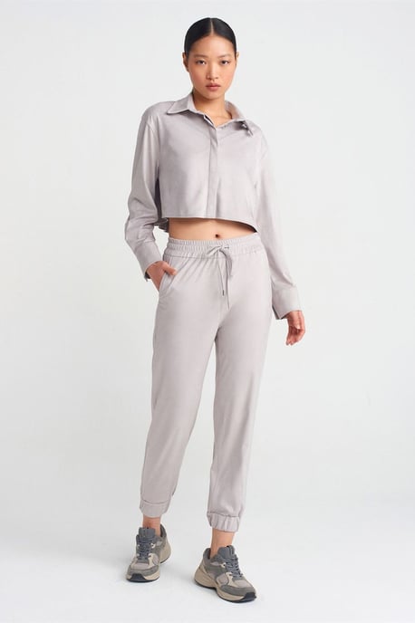 Faux Suede Joggingbyxor - Image 1