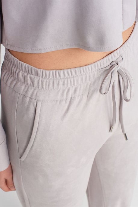 Faux Suede Joggingbyxor - Image 4