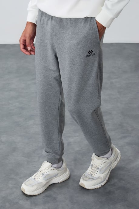 Heren Effen Fleece Joggingbroek - Image 3
