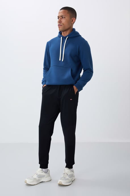 Heren Effen Fleece Joggingbroek - Image 2