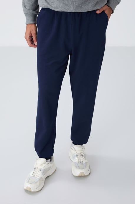 Heren Effen Fleece Joggingbroek - Image 1