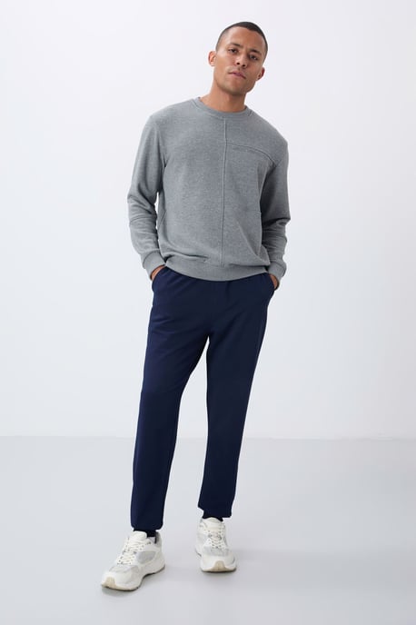 Heren Effen Fleece Joggingbroek - Image 2