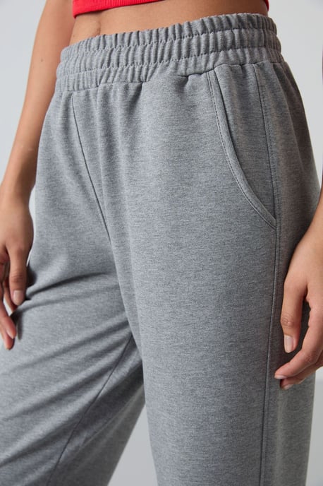 Kvinnors Högmidjade Avslappnade Fleece Joggers - Image 4