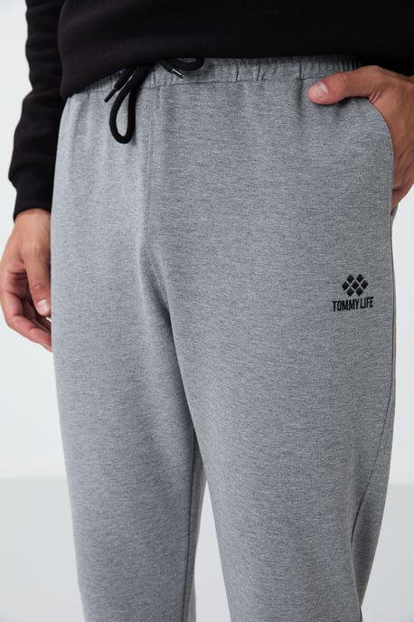 Heren Regular-Fit Katoenmix Sweatpants - Image 4