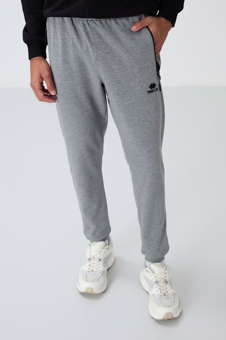 Men's Jogger Sweatpants With Zip Pocket - Image 2