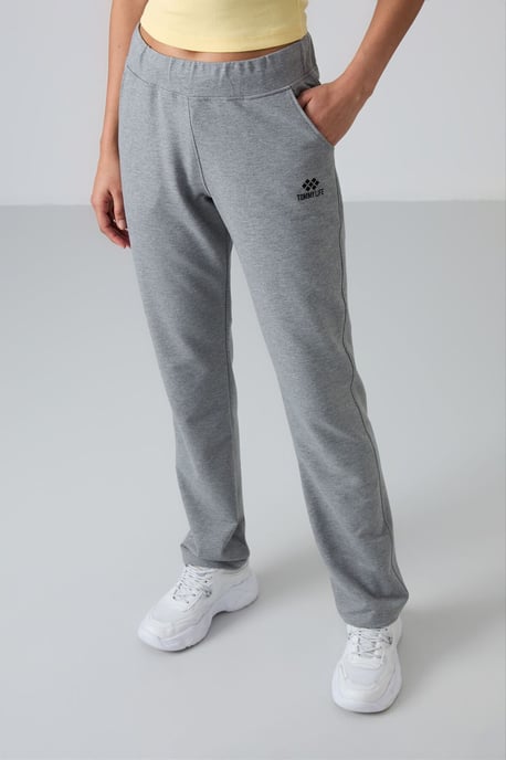High-Waist Straight-Leg Sweatpants - Image 2
