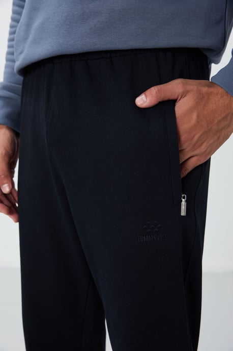 Herr Slim-fit Rak Ben Joggingbyxor - Image 4