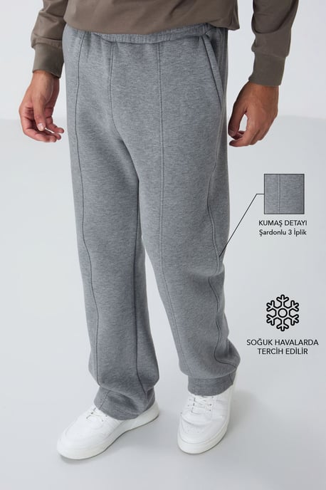 Herrars Regular Fit Bomull-Polyester Sweatpants - Image 1