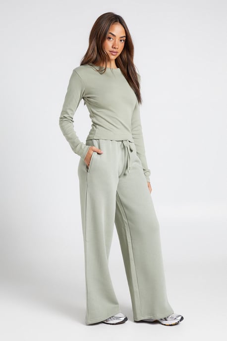 Crew Neck Long Sleeve Top And Straight Leg Jogger Tracksuit - Image 3