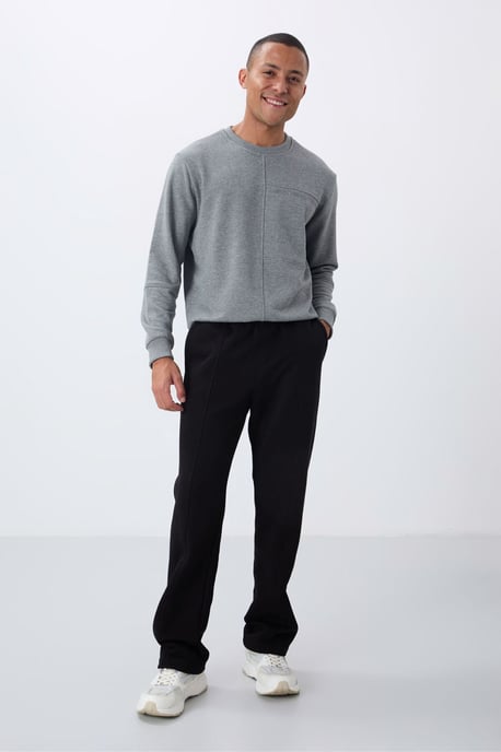 Herr Regular Fit Bomulls- och Polyester Sweatpants - Image 2