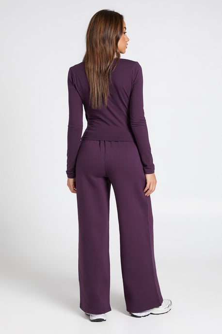 Wrap Front Long Sleeve Top And Straight Leg Jogger Tracksuit - Image 2