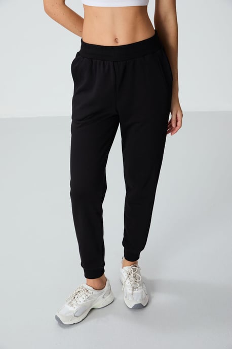 Dames Katoenmengsel Jogger Sweatpants - Image 2