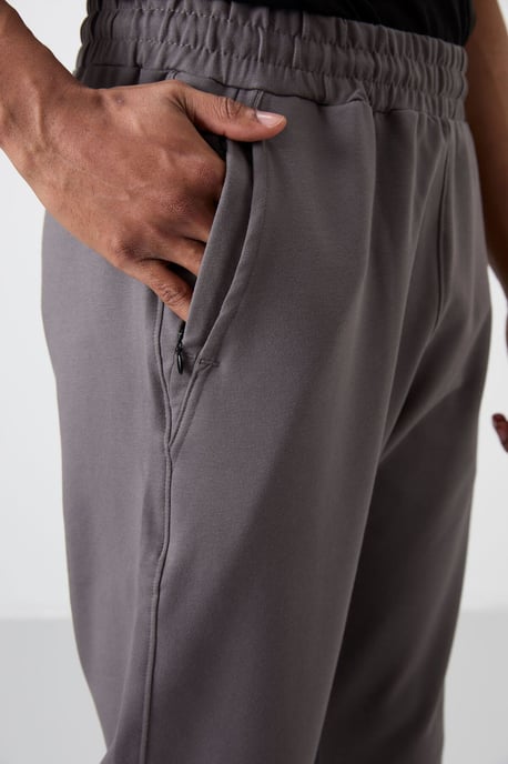 Herrars Regular Fit Bomullsmix Sweathose - Image 2