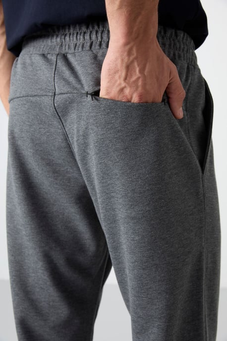 Herrens Polyester Regular-fit Sweatpants - Image 4