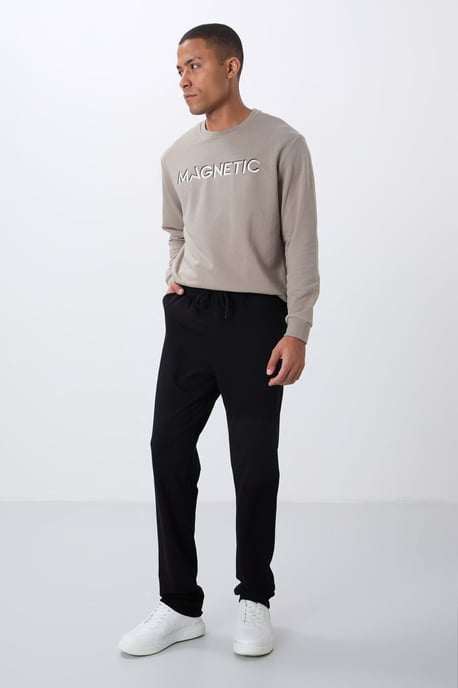 Heren Regular-Fit Katoenen Mix Joggingbroek - Image 1