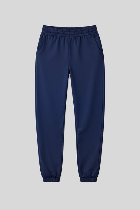 Dam High-Waist Avslappnade Fleecejoggers - Image 2