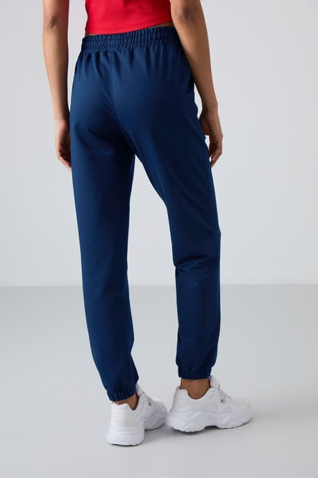 Dam High-Waist Avslappnade Fleecejoggers - Image 6